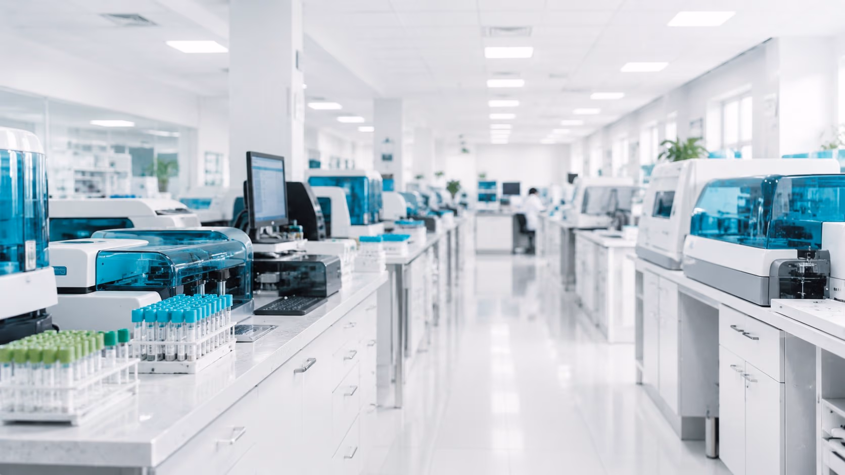 Área de análisis clínicos de Laboratorio Vitalis