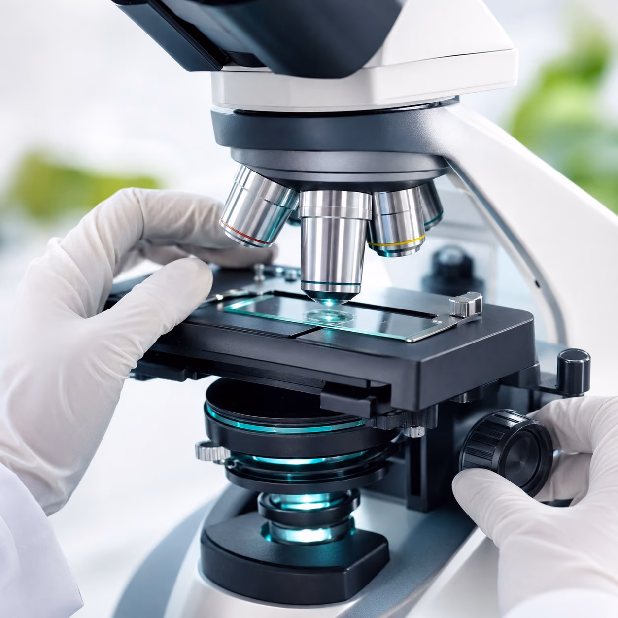 Análisis al microscopio con equipo de última generación
